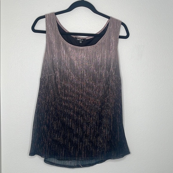 NWT David's Bridal Onyx Crinkled Ombre Plus Size Three-Piece Pantsuit - Picture 8 of 15